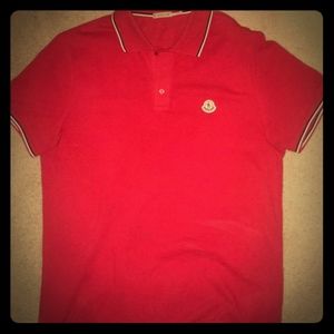 Moncler red polo